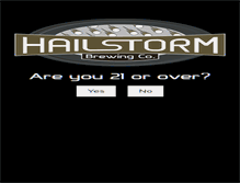 Tablet Screenshot of hailstormbrewing.com